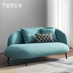 Ufan Art Designer / Nordic Lazy Cloth Curved Sofa Blue Bedroom Living Room Leisure 015R-425 912263