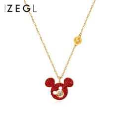 Disney zegl Mickey ဒီဇိုင်နာများ ဒီဇိုင်း Black ကဆီးနှင်း စီးရီး Mickey Mouse အလင်း သာမန်ထက် ဆွဲကြိုး တစ်ဦးကသေးငယ်တဲ့လူနည်းစု ညှပ်ရိုး လည်ပင်း ကွင်းကြိုး အမျိုးသမီး