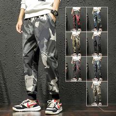 နွေဦးနဲ့ဆောင်းဦး Sweatpants အမျိုးသား ခြေဘဝါး ကုသ ကိုရီးယားလှိုင်း စီးဆင်းမှုနှုန်းသည် သှေ့ခွောကျ ကွန်မန်ဒို ပေါ့ပေါ့ပါးပါးဘောင်းဘီ နေ့ စီးရီး ဆိုဒ် ဆွဲသား ဘောင်းဘီ