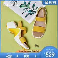 skechers Skye ထူးဆန်းသော ဒီဇိုင်နာများ ဒီဇိုင်း ခေတ်ဆန် အဆိုပါစကားလုံး ပါ ထူသောအပေါ်ယံလွှာ ဖခင် ဖိနပ် အမျိုးသမီး ပေါ်ပြ ခွေခြောငျး ကြိုးသိုင်းဖိနပ် 133011