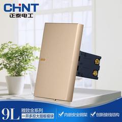 Chint လျှပ်စစ် type 120 စီးရီး နံရံ switch socket သစ် embed စတီးဘောင် ဖွင့်လှစ် ထိန်းချုပ်ရေး rocker အဖွင့်အပိတ်