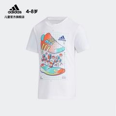 adidas စစ်ဗိုလ် ဇကာ adidas ကလေးများ ဝတ်စုံ နွေရာသီ လေ့ကျင့်ရေး အားကစား လက်တို တီရှပ် gp0449 gp0450