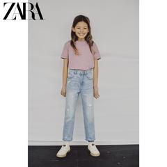 Zara ဒီဇိုင်းသစ် ကလေးဝတ် မိန်းကလေး အပေါက် ဆင်ယင်မွမ်းမံခြင်း အပွ နှစ်သိမ့် Edition ကို ပုံစံ ဂျင်းဘောင်းဘီ 09252600406