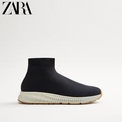 Zara ဒီဇိုင်းသစ် ယောက်ျားရဲ့ဖိနပ် ရေတပ်အပြာရောင် ယက်လုပ် အထည်သား လေဝင်လေထွက် အလင်း အားကစား လုယူရာ 12101621010