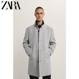 Zara ဒီဇိုင်းသစ် အမျိုးသားဝတ် ရှည်လျားသော ဒီဇိုင်း သိုးမွေး သိုးမွေး ဖြတ်ဆက် နှစ်ထပ် ကော်လံ လောင်းကုတ်အင်္ကျီ အင်္ကျီ 04152898811