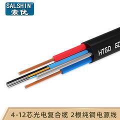 4-core Photoelectric ရှုပ်ထွေးသော cable 6 အူတိုင် cable ပါ 2 အူတိုင် 1 ပြားသော ကြေးနီ ဓာတ်အားလိုင်း single-mode ကို မီးလင်းဖိုင်ဘာမျှင် ရှုပ်ထွေးသော မျဉ်း 8 Flex ကို cable အလင်း ဂဟေဆက် မျဉ်း Extension ကြိုး