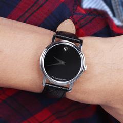 MOVADO ဓာတ်ခဲနာရီ အဝိုင်းပုံ အလူမီနီယံအိုး သားရေကြိုး ၃၀မီတာရေစိုခံလူငယ် ခေတ်မှီစတိုင် အမျိုးသား နာရီ   လက်ပတ်နာရီ 021080