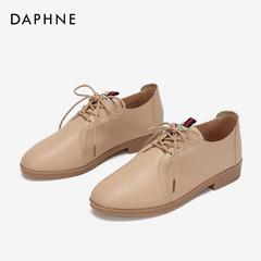 Daphne 2020 နွေဦးရာသီ ဒီဇိုင်းသစ် အမျိုးသမီးဖိနပ် ပေါ့ပေါ့ပါးပါး ရှူးဖိနပ် ဗြိတိန်စတိုင် အောက်စဖို့ဒ ဖိနပ် ရှေးရိုးရာစတိုင် ထိပ်ဝိုင်း အတူ flat ဖိနပ်