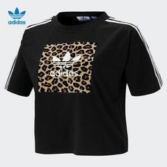 adidas စစ်ဗိုလ် ဇကာ adidas သုံးရွက်ကလိုဗာပင် Tee စက္ကန့် အမျိုးသမီးဝတ် နွေရာသီ အားကစား လက်တို တီရှပ် gt5222