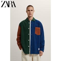 Zara ဒီဇိုင်းသစ် အမျိုးသားဝတ် ဆက် အလင်းကိုအရောင် အူတိုင် ကတ္တီပါ ရှပ်အင်္ကျ ီ အင်္ကျီ 01123401903