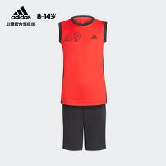 adidas စစ်ဗိုလ် ဇကာ adidas ကလေးဝတ် နွေရာသီ လေ့ကျင့်ရေး အားကစား လက်တိုအစွပ် ဝတ်စုံ gm7069 gm7070