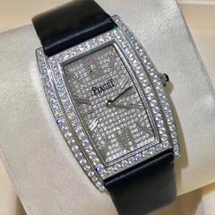 PIAGET  ဓါတ်ခဲနာရီ  လေးထောင့်ပုံ  အလူမီနီယံအိုး  သားရေကြိုး လူငယ် လူလတ်အမျိုးသမီးနာရီ   နာရီ    ခေတ်မှီစတိုင်   အမျိုးသမီး လက်ပတ်နာရီ 021125