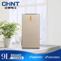 Chint type 120 9l နံရံ switch socket function keys ကို တစ်ဦးကအသေး ဖွင့် dual ထိန်းချုပ်မှု အဖွင့်အပိတ် အဖွဲ့ module