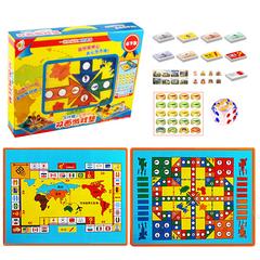 Deluxe Edition ကို Lဆိုဒ် Ludo အောက်ခံ သူဌေးကြီး ဂိမ်း စစ်တုရင် နှစ်ဖက် dual-အသုံးပြုမှု ဒီဇိုင်း ကော်ဇော အပိုင်းအစ စားပွဲ ကစား ပစ္စည်းကရိယာ