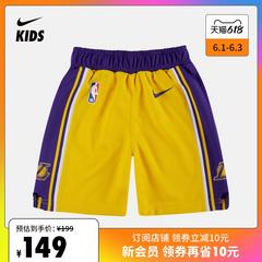 Nike Nike က အရာရှိ Los Angeles မြို့ Lakers NBA ပုံတူ ကလေး ဘောင်းဘီတို Sweatpants aj2289