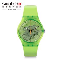 swatch Swatch ဆွစ်ဇာလန် လက်ပတ်နာရီ မူရင်း ခေတ်ဆန် ပေါ့ပေါ့ပါးပါး အားကစား Quartz အမျိုးသားနှင့်အမျိုးသမီး နာရီ suog118