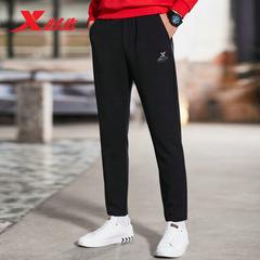 Xtep Sweatpants အမျိုးသား ဆောင်းဉီးရာသီ အမျိုးသားဝတ် ပေါ့ပေါ့ပါးပါး ဘောင်းဘီရှည် သိုးမွှေးထိုး အပွ တည့်ပွ အားကစား ဘောင်းဘီရှည် အမျိုးသား သိုးမွှေးထိုး ဘောင်းဘီရှည်