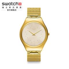 swatch Swatch ဆွစ်ဇာလန် လက်ပတ်နာရီ 2020 ပစ္စည်းအသစ် သတ္တု အလွန်ပါး ခေတ်ဆန် Quartz အမျိုးသားနှင့်အမျိုးသမီး နာရီ syxg106gg