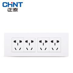 Chint 118 အမျိုးအစား 5D နံရံ switch socket တကျိပ်နှစ်ပါး အပေါက် 12 အပေါက် လေး လေး ထည့်သွင်း Power ကထွက်ပေါက် panel ကို 5 အပေါက်