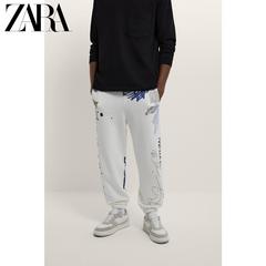 Zara ဒီဇိုင်းသစ် အမျိုးသားဝတ် နံရံဆေးပန်းချီ ပန်းရိုက် ခြေရှုံ့ ရွရွပြေး ဝေဘောင်းဘီ ပေါ့ပေါ့ပါးပါးဘောင်းဘီ 00962403250