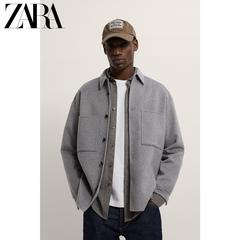 Zara ဒီဇိုင်းသစ် အမျိုးသားဝတ် သိုးမွေး ရှပ်အင်္ကျ ီ စတိုင် ဂျာကင်အင်္ကျီ အင်္ကျီ 05854400802