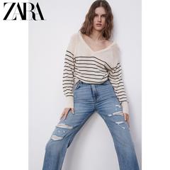 Zara ဒီဇိုင်းသစ် အမျိုးသမီးဝတ် ကော်လံ ဇာ ဆင်ယင်မွမ်းမံခြင်း အစင်း ဆွယ်တာအင်္ကျီ 02142004104