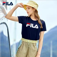 Fila Fila အရာရှိ မိန်းမ လက်တို 2020 နွေဦးရာသီ ဒီဇိုင်းသစ် ခေတ်ဆန် အားကစား ins ဒီရေကျ ရိုးရှင်းသော လိုဂို တို