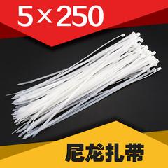 5 250mm အဖြူ နိုင်လွန် ချည်နှောင် ပါ self-သော့ခတ် ၁၂၅ ပိုင်း အိတ် အိမ်ထောင် သံကြိုး ပလပ်စတစ် ချည်နှောင် ပါ အတူကို bundle ချိတ် ပါ