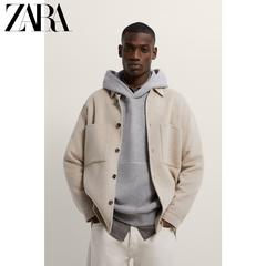 Zara ဒီဇိုင်းသစ် အမျိုးသားဝတ် သိုးမွေး ရှပ်အင်္ကျ ီ စတိုင် ဂျာကင်အင်္ကျီ အင်္ကျီ 05854400251