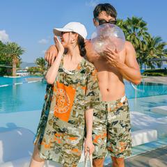 ဒီဇိုင်းသစ် စုံတွဲ Swimsuit သေတ္တာ တစ်စုတစ်စည်း Sexy ဖြောင့် ဘီကီနီ ၃စုံတွဲ အမျိုးသမီး ရေကူးဝတ်စုံ ပျူငှါနွေးထွေးသော အမျိုးသား သဲသောင်ပြင်ဇာတ်လမ်းတိုများ