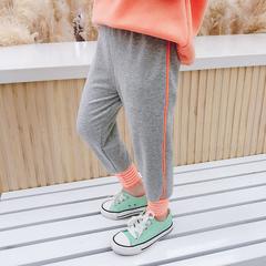 ကိုရီးယား မိန်းကလေး ဖဲကြိုး Sweatpants 2020 နွေဦးရာသီ ဒီဇိုင်းသစ် ဆွဲသား ဘောင်းဘီ အမျိုးသမီး ကလေး ပါးသော အောက်ခံ ဘောင်းဘီ ကလေးဝတ် ဒီရေကျ