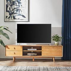 [Special 40% off] Ufan Art Kori Nordic All Solid Wood TV Cabinet Log Color Low Cabinet Floor Cabinet Living Room 912231