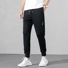 နွေရာသီ အပါးဒီဇိုင်း Sweatpants အမျိုးသား တည့်ပွ ခြေဘဝါး လူငယ် ပေါ့ပေါ့ပါးပါးဘောင်းဘီ သား အမျိုးသား တရာ ယူ ကိုးအချက်များ ဘောင်းဘီ ပါးသော ခြေရှုံ့ ဘောင်းဘီ