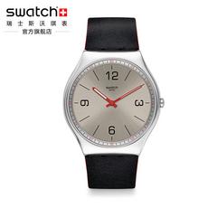 swatch Swatch ဆွစ်ဇာလန် လက်ပတ်နာရီ ကျဆုံးခြင်းနှင့်ဆောင်းရာသီ ပစ္စည်းအသစ် သတ္တု အလွန်ပါး အသားအရေ ငွေရောင် hui Quartz လက်ပတ်နာရီ ss07s104