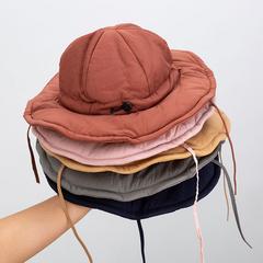 ကလေး Bucket Hat မိန်းကလေး ဆောင်းရာသီ အနွေးထိန်း ဒါယန်းကိုမော်စီတုန်း ယောက်ျားလေး ညှပ်ကလစ် ဂွမ်း အထူ နူးညံ့ ဇလုံ အဖုံး ကလေး ကိုရီးယား တရာ ယူ